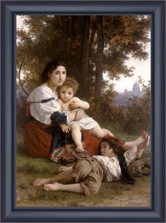 framed  Adolphe William Bouguereau Rest (mk26), Ta3139-1